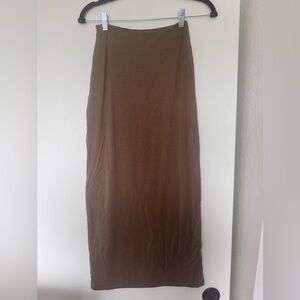 NWT Brown Tight Mini Skirt - Size Small (Fits XS)